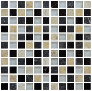 Shades of Grey 1" x 1" Mosaic