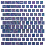 Blue Martini Offset 1" x 1" Mosaic